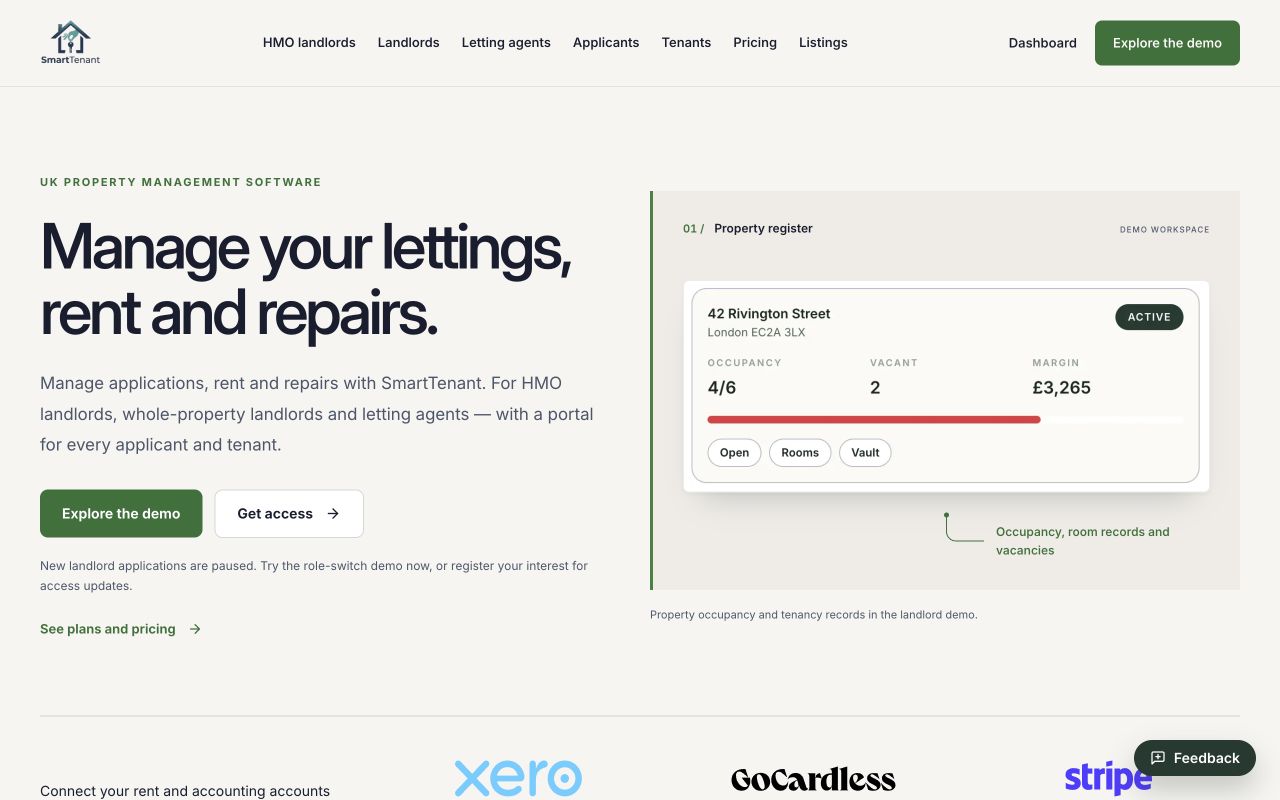 SmartTenant screenshot